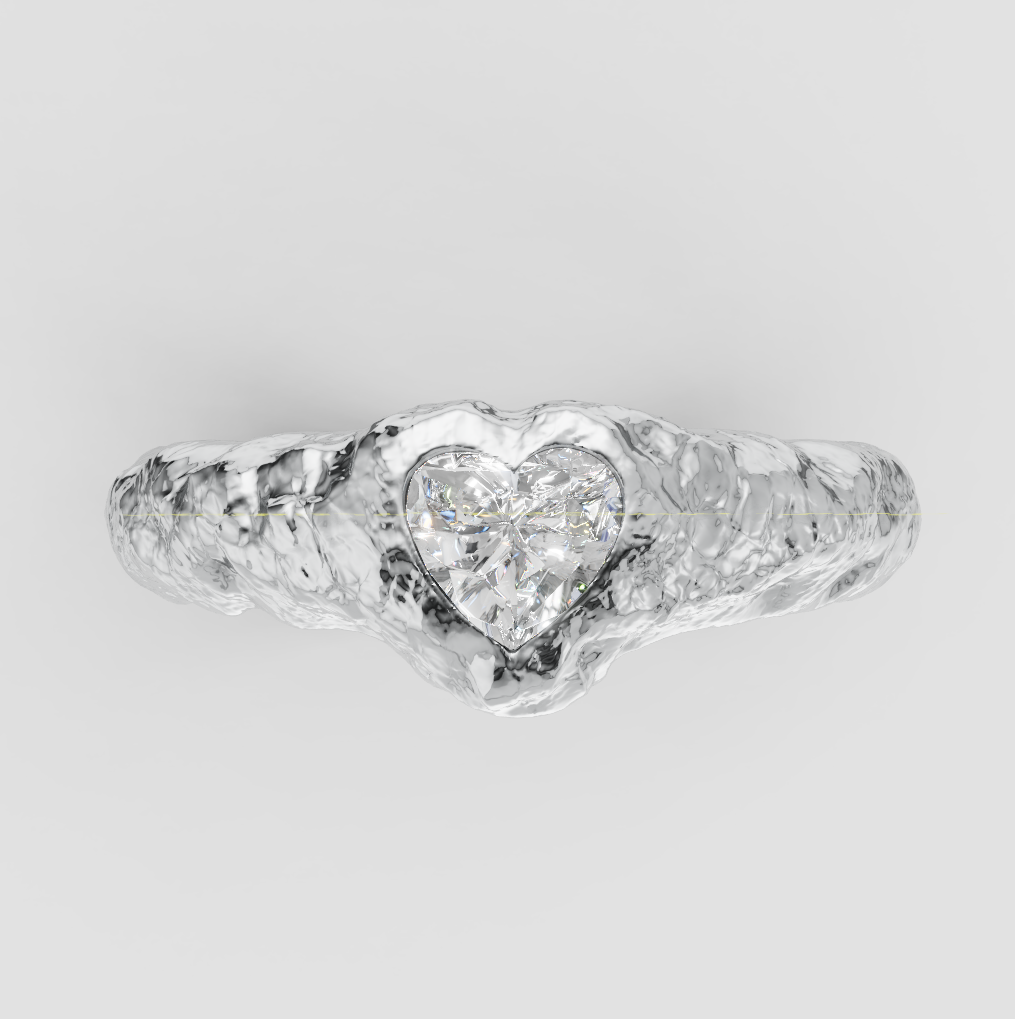 Raw Heart Ring