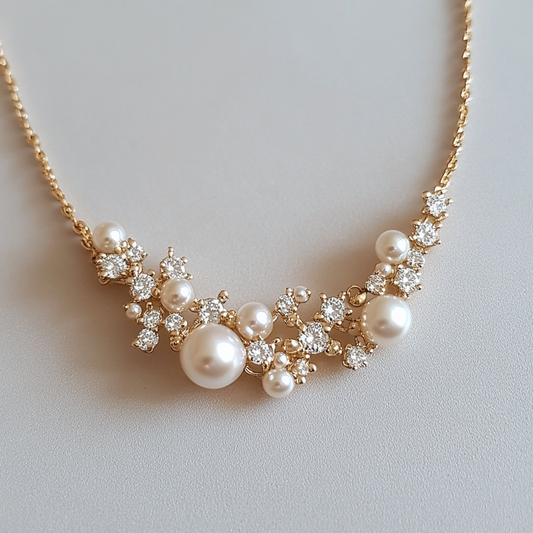 Pearls and Diamonds Maryon Necklace