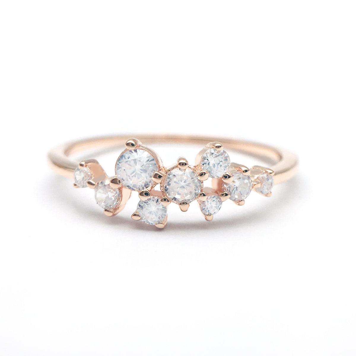 Iconic Cluster Diamond Ring by Margaret Krinetz, view 3