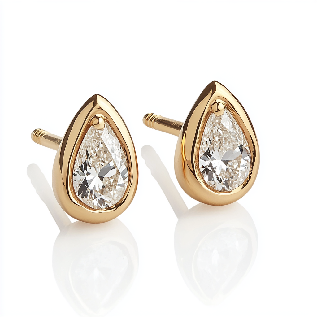 Baby Allure Tear Drop studs