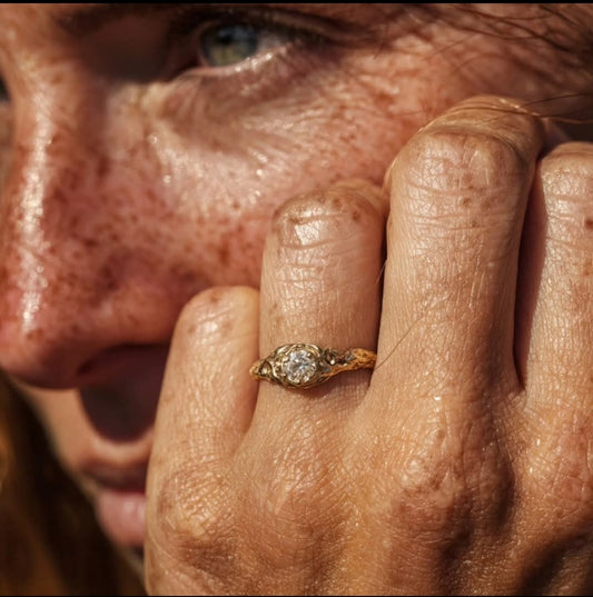 Raw Diamond Ring