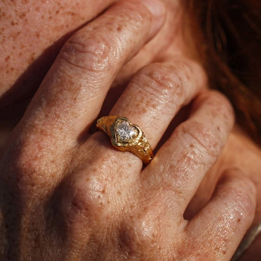 Raw Heart Ring